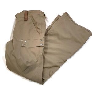 Womens Holden Brand Dark Khaki Flare‎ Leg Ski Snowboard Pants Size Medium